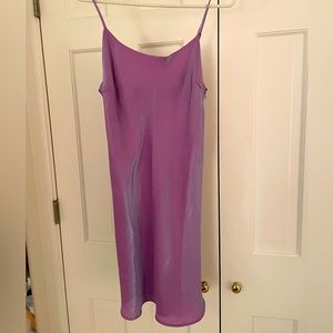 Iridescent Purple Slip Dress